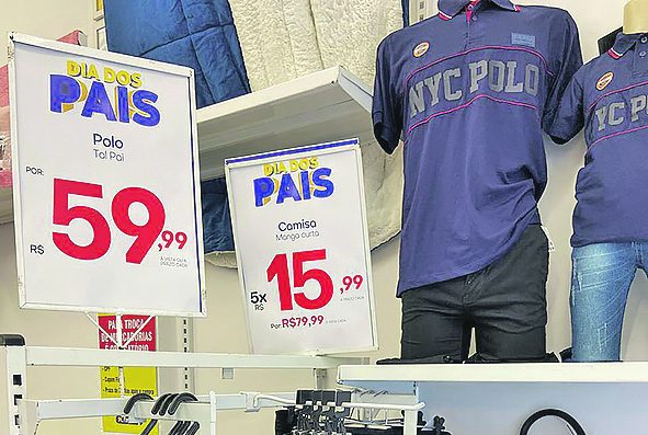 Sindilojas prevê crescimento de 4,2% nas vendas para o Dia dos Pais