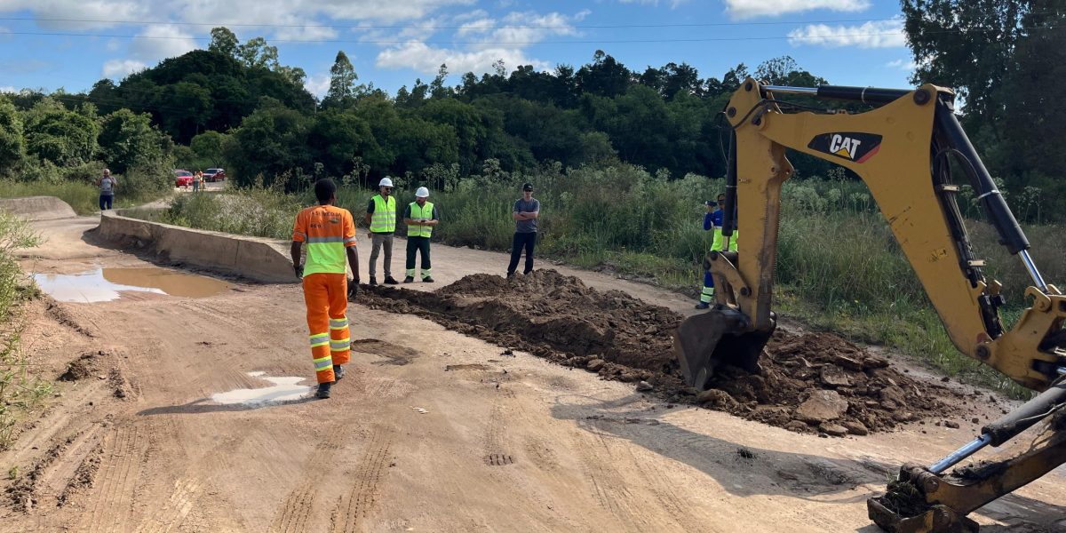 Ecosul retoma obra em desvio próximo ao pedágio em Canguçu