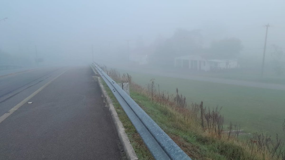 Nevoeiro toma conta do céu neste começo de manhã na Zona Sul do Estado