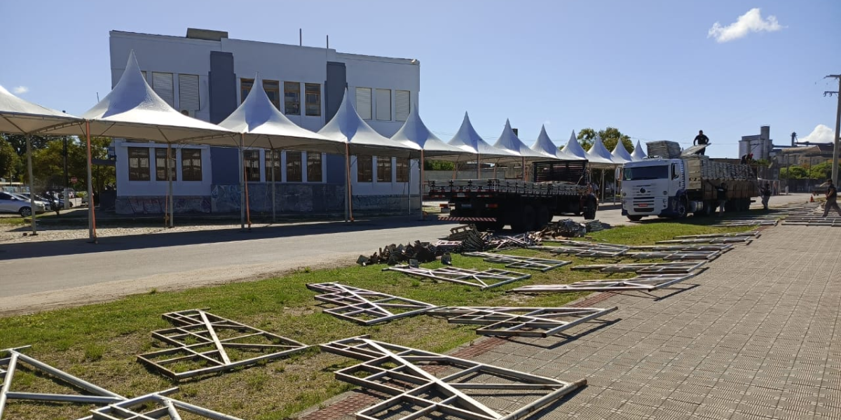 Começa a preparação do Porto de Pelotas para o Carnaval