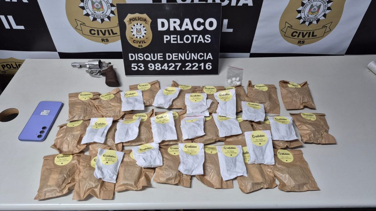 Três pessoas são presas em Pelotas com drogas