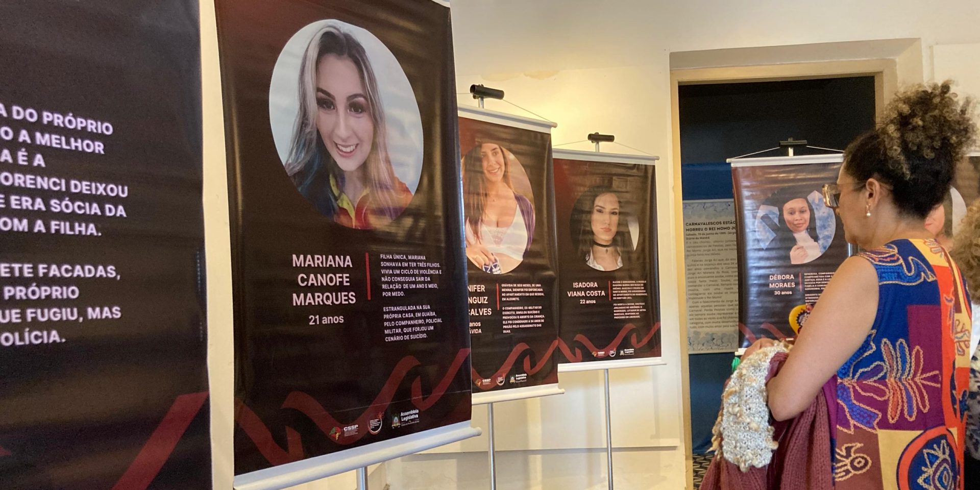 Exposição dá visibilidade às vítimas de feminicídio