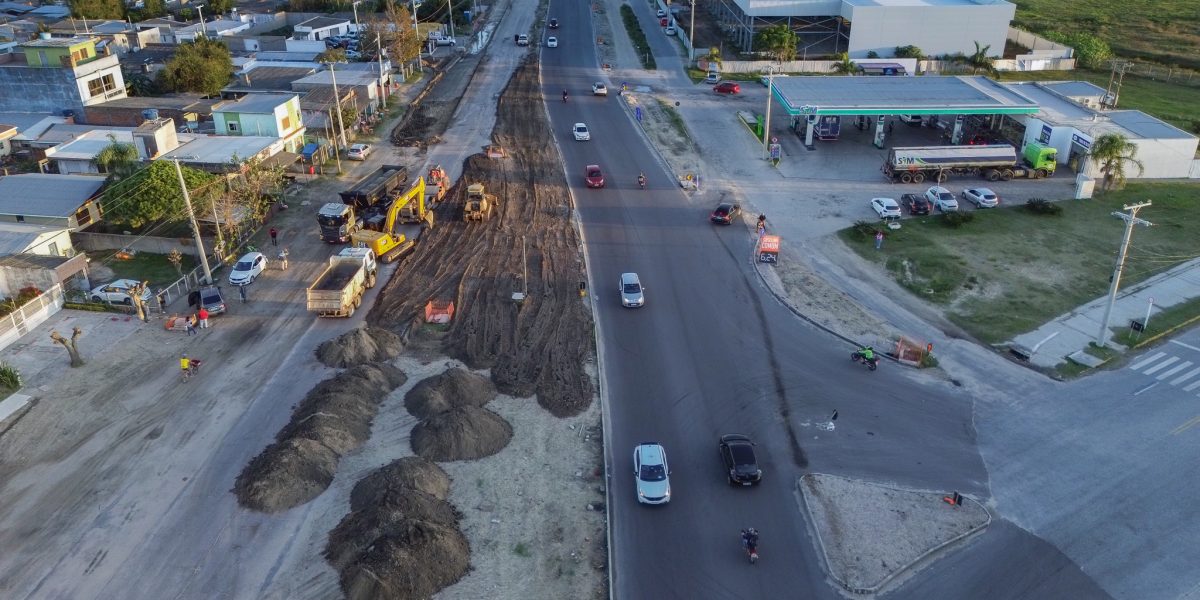 Prevista para dezembro, duplicação da ERS-734 em Rio Grande chega a 47%