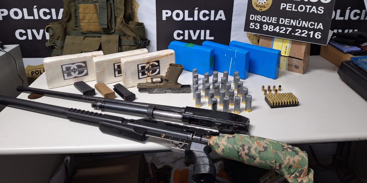 Homem é preso por tráfico de drogas e posse de armas de fogo