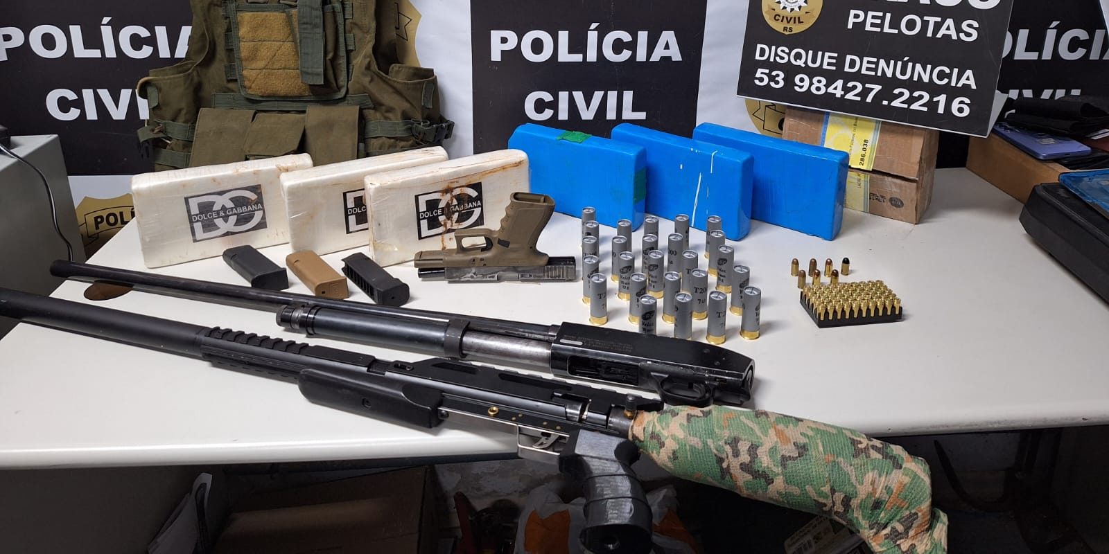 Homem é preso por tráfico de drogas e posse de armas de fogo