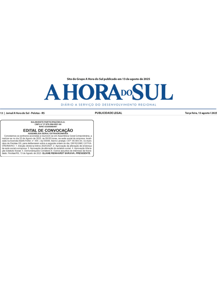 SULINVESTE PARTICIPACOES SA.