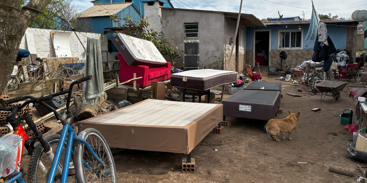 Mais um retorno para casa após cheia do Arroio São Lourenço