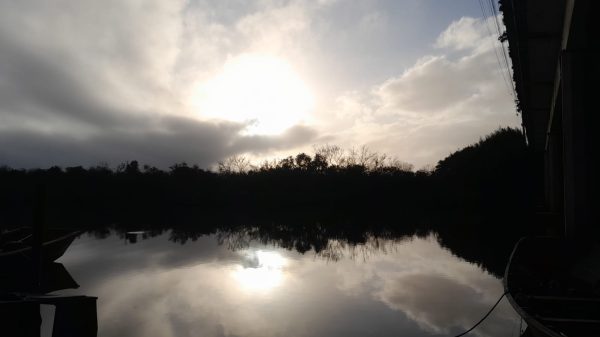 Quarta-feira de sol entre muitas nuvens na Zona Sul
