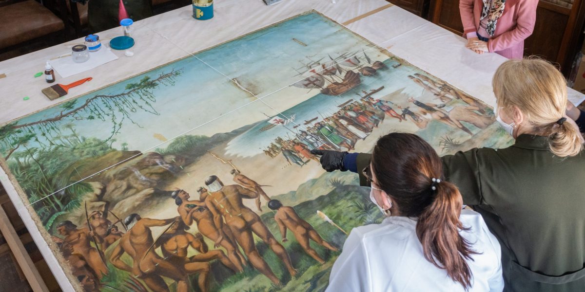 Centro Português recebe verba de Portugal para restauração de quadro centenário