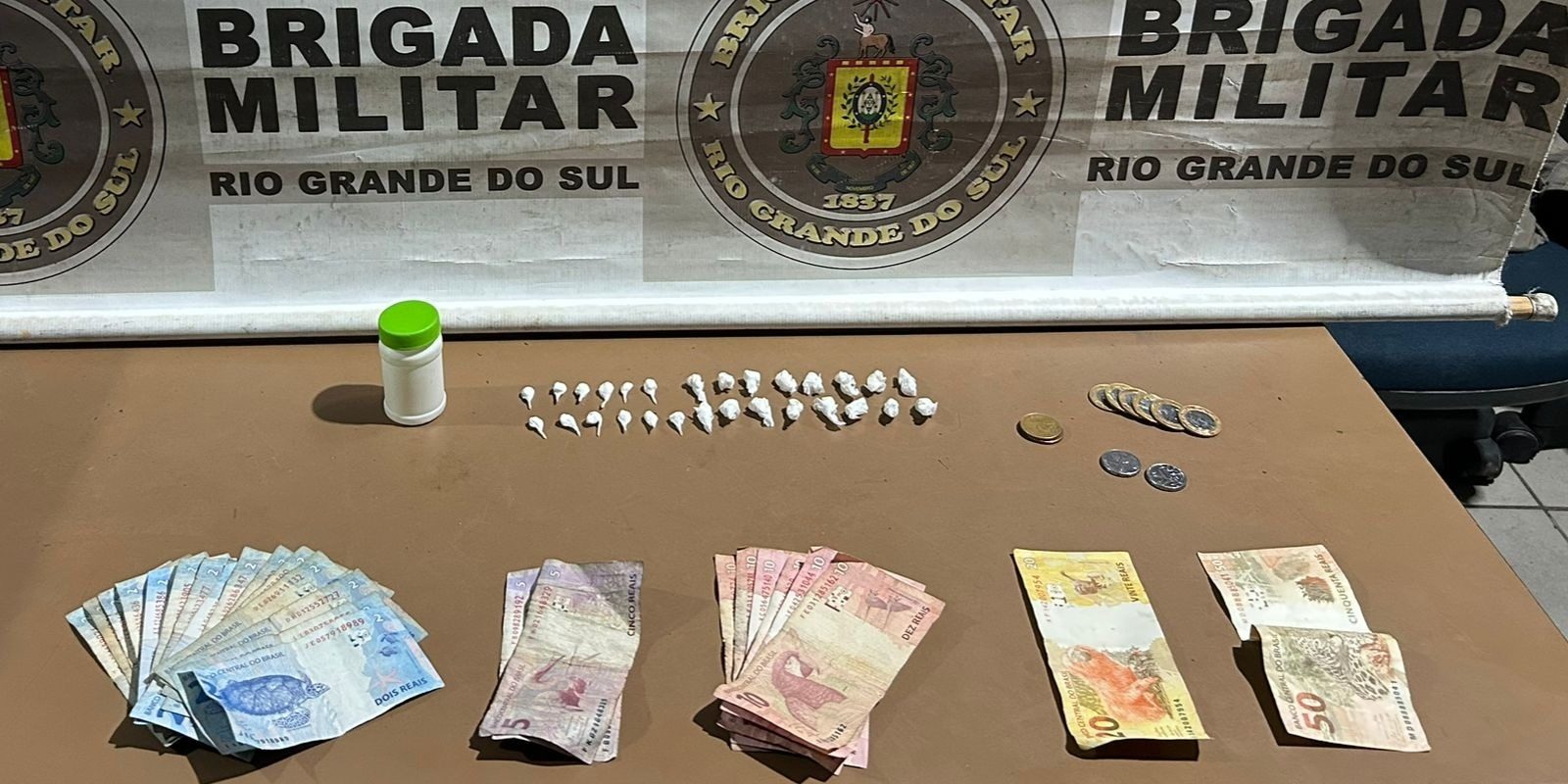 Brigada Militar prende homem por tráfico de drogas