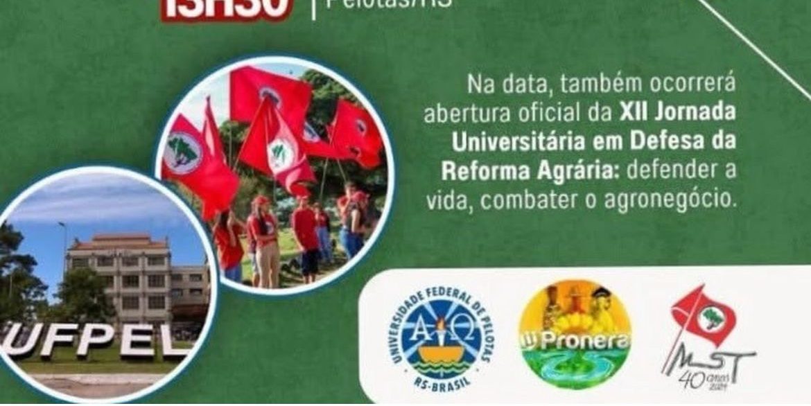 Combate ao agronegócio é tema de aula inaugural na UFPel; entidades repudiam