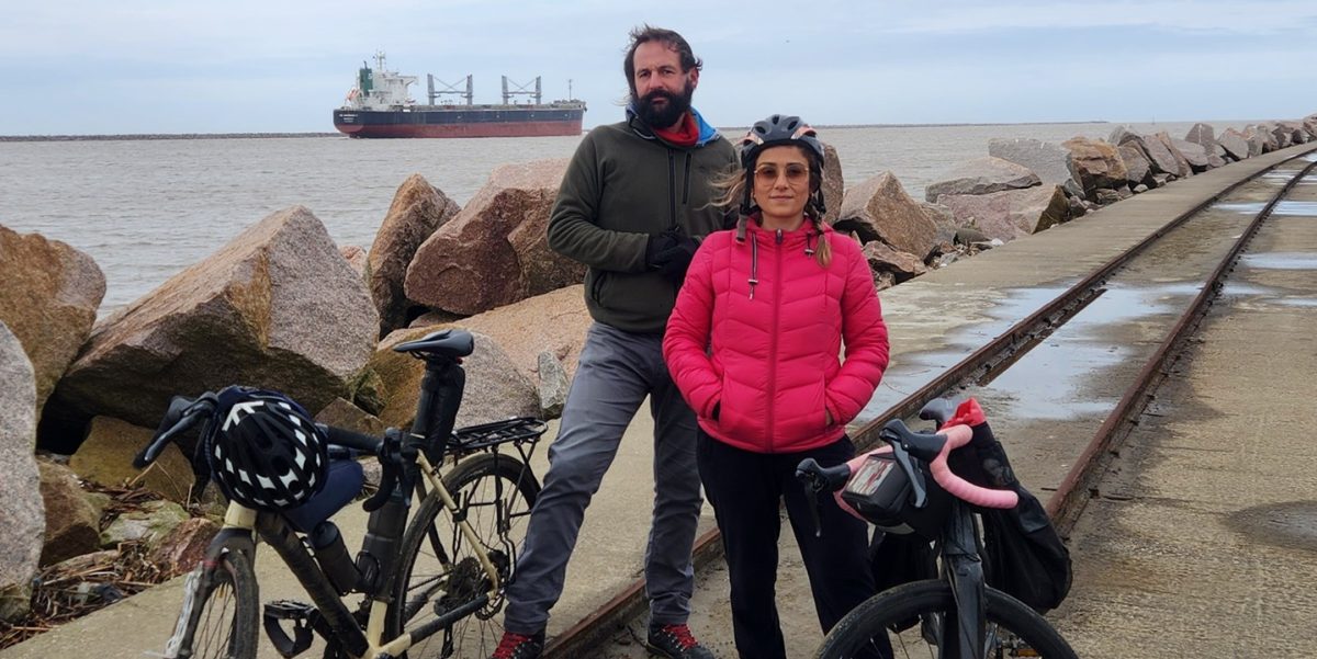“Fomos contornando a costa oeste da Lagoa dos Patos, acompanhando a água até ela chegar no mar”