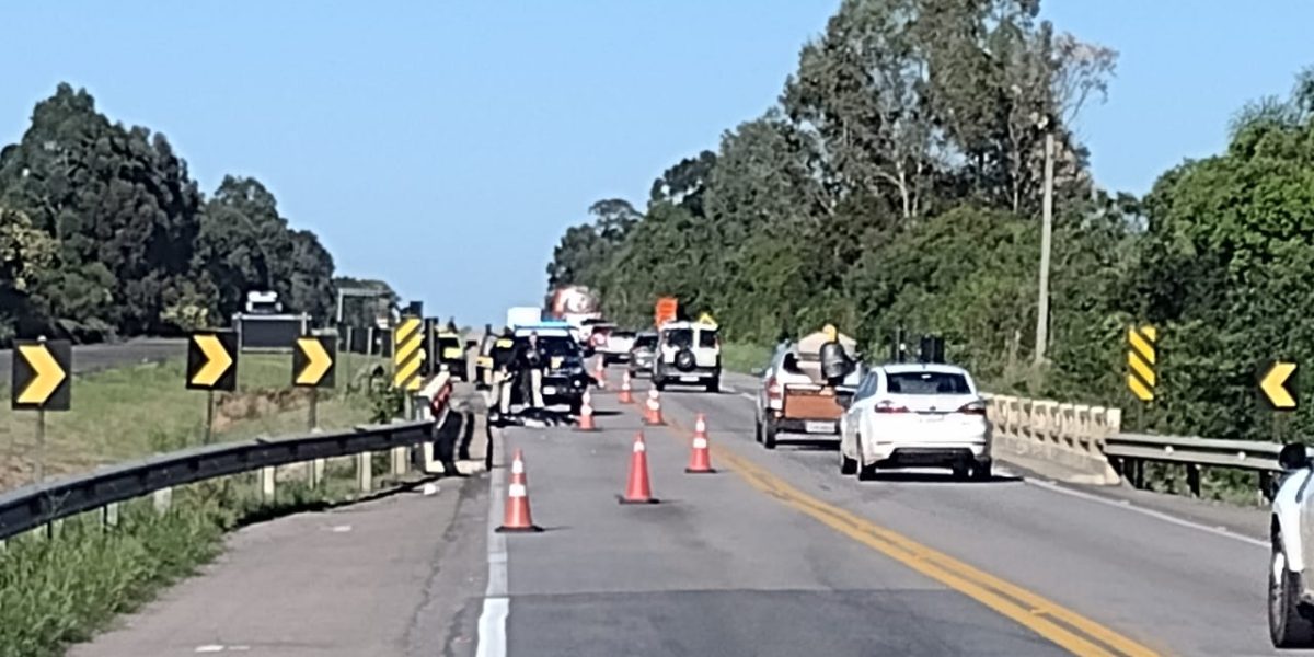 Acidente com morte é registrado na BR-116, em São Lourenço do Sul