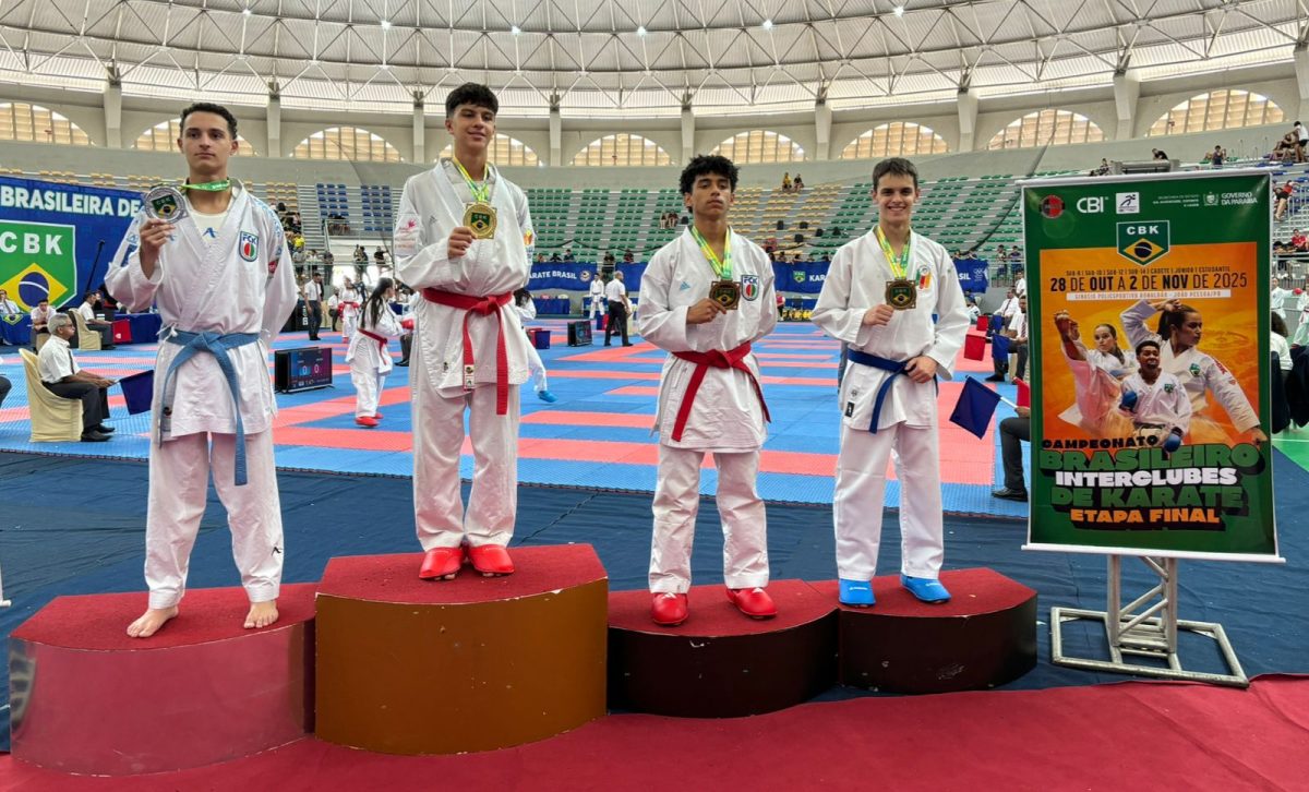 Karateca pelotense leva bronze em Brasileiro na Paraíba