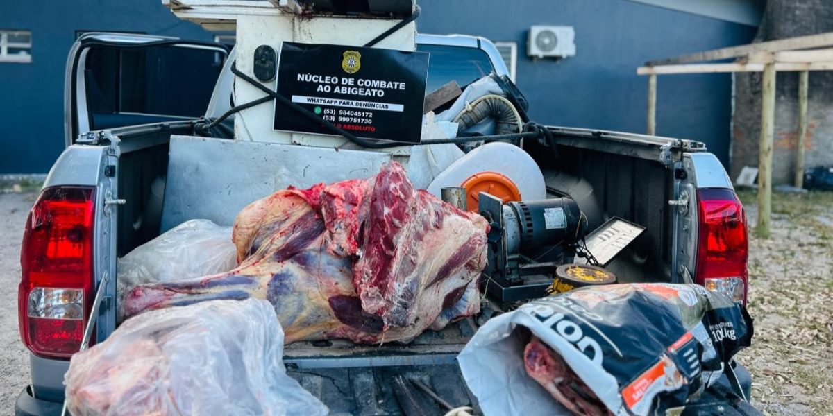 Ação contra abigeato localiza açougue clandestino em Rio Grande