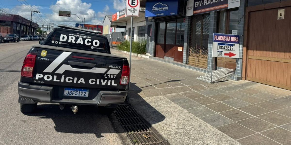 Polícia Civil cumpre mandados contra esquema de falsificação de placas