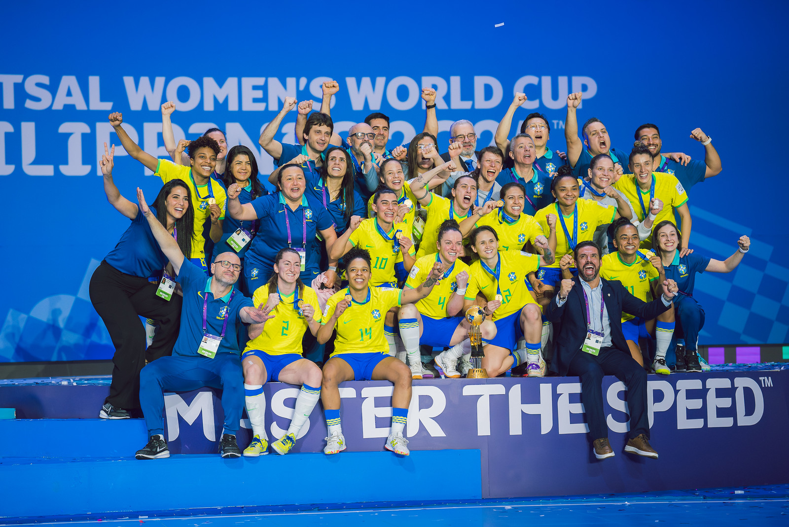 Com presença de pelotense na comissão, Brasil é campeão mundial de futsal feminino