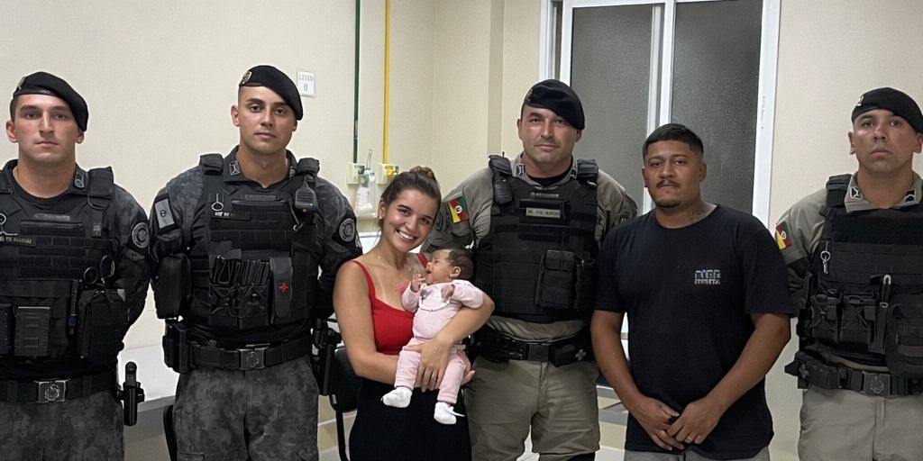 Brigada Militar salva recém-nascida engasgada durante a Operação Golfinho no Cassino