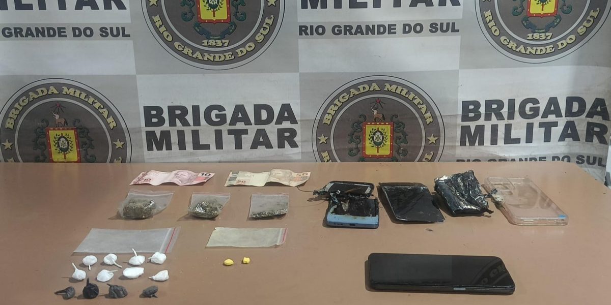 Homem e mulher são presos por tráfico de drogas em Pelotas