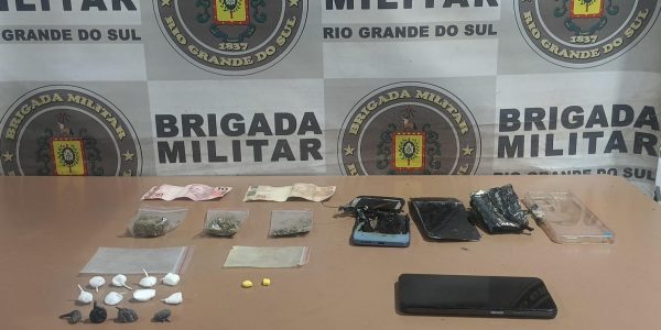 Homem e mulher são presos por tráfico de drogas em Pelotas