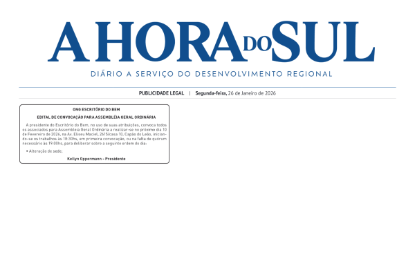 ONG ESCRITORIO DO BEM