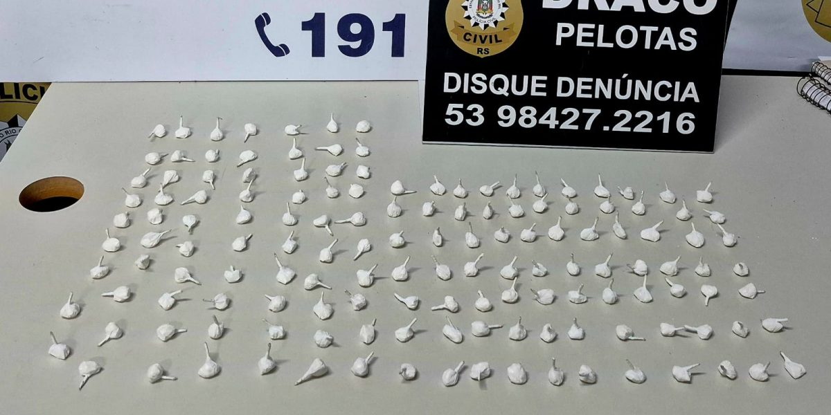 Homem é preso em flagrante por tráfico de drogas