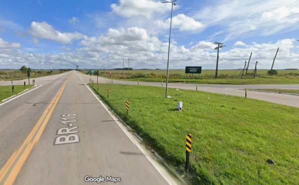 Pedestre morre após atropelamento na BR-116, próximo ao acesso a Pedro Osório