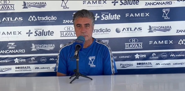 Técnico do Azuriz prega respeito ao Xavante: “Sempre é uma dificuldade jogar em Pelotas”