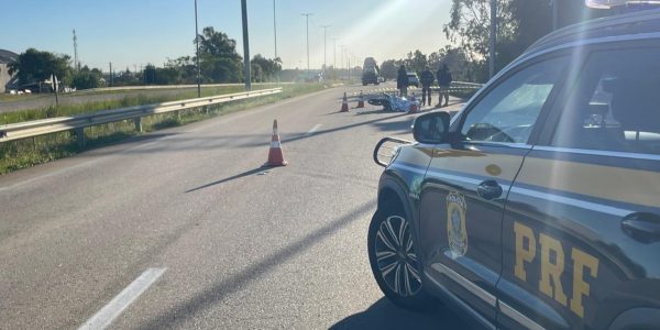 Motociclista morre em acidente na BR-116 em Turuçu