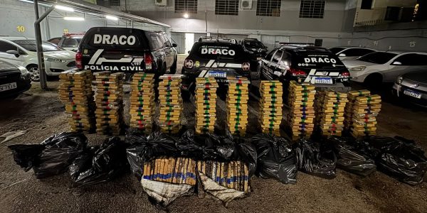 Polícia Civil apreende mais de uma tonelada de maconha em 12 horas