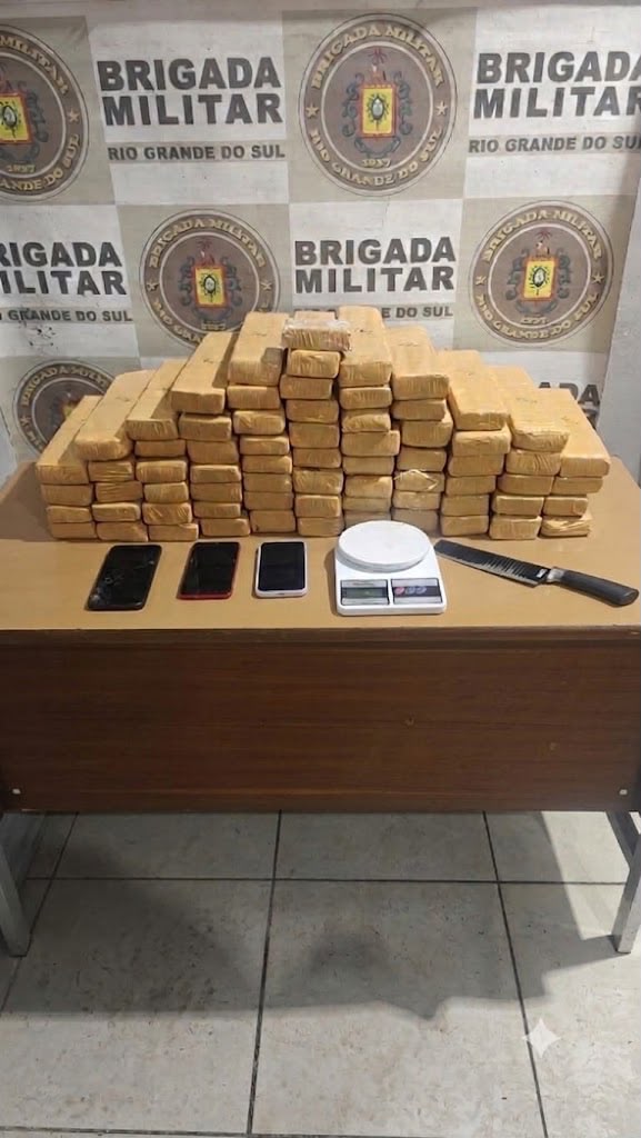 Quase 45 quilos de drogas são apreendidas no bairro Simões Lopes em Pelotas