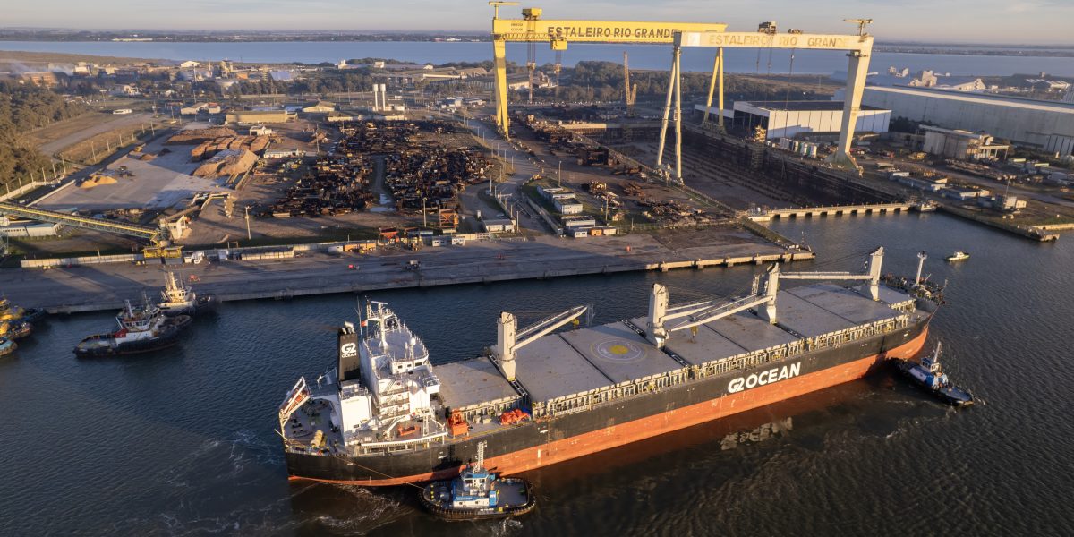 Estaleiro Rio Grande recebe 11 mil toneladas de aço para construção de navios